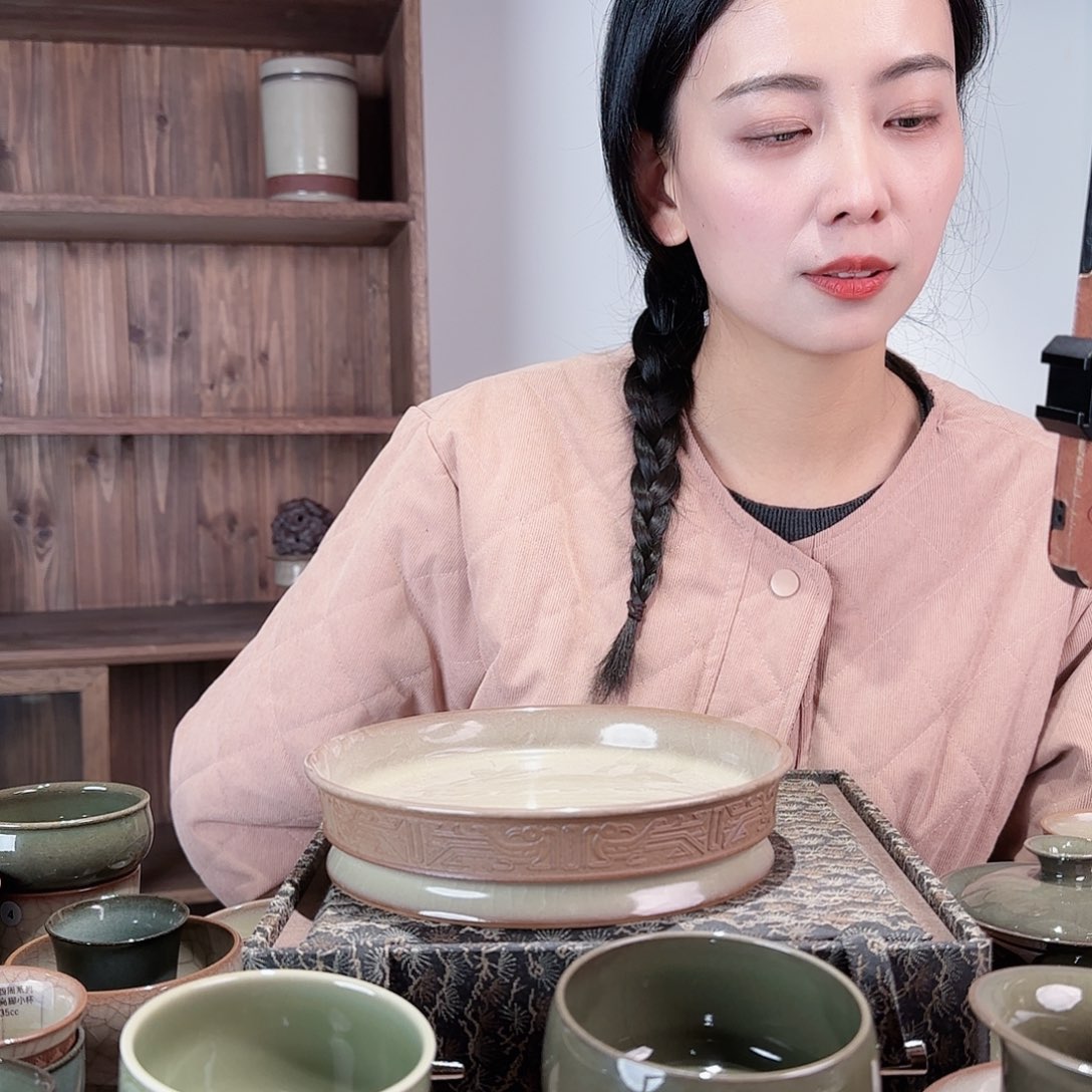 瓷摆件西周系列壶茶自己养线