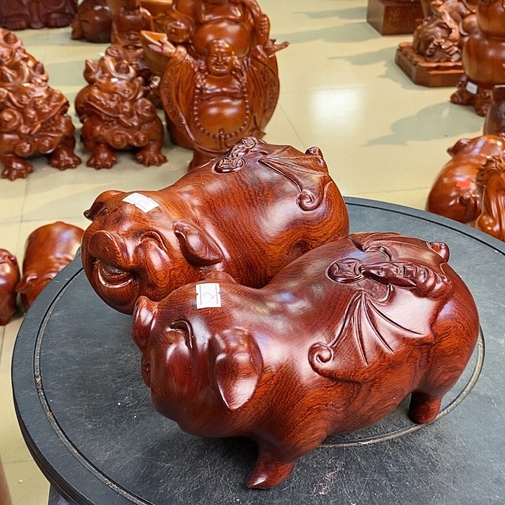 大果紫檀（缅甸花梨）缅甸花梨木猪