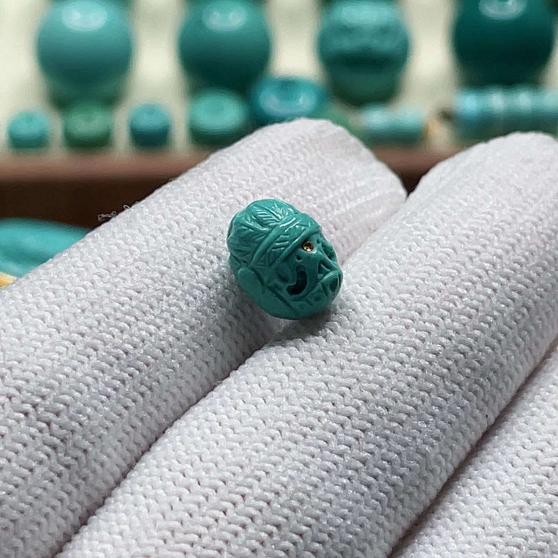 绿松石珠宝半成品未镶嵌