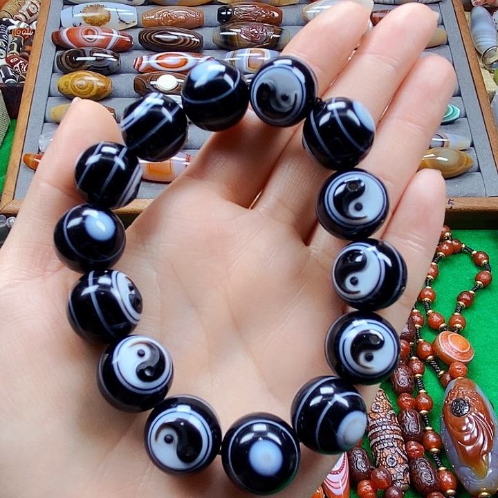 玛瑙/玉髓手链未镶嵌歌**子