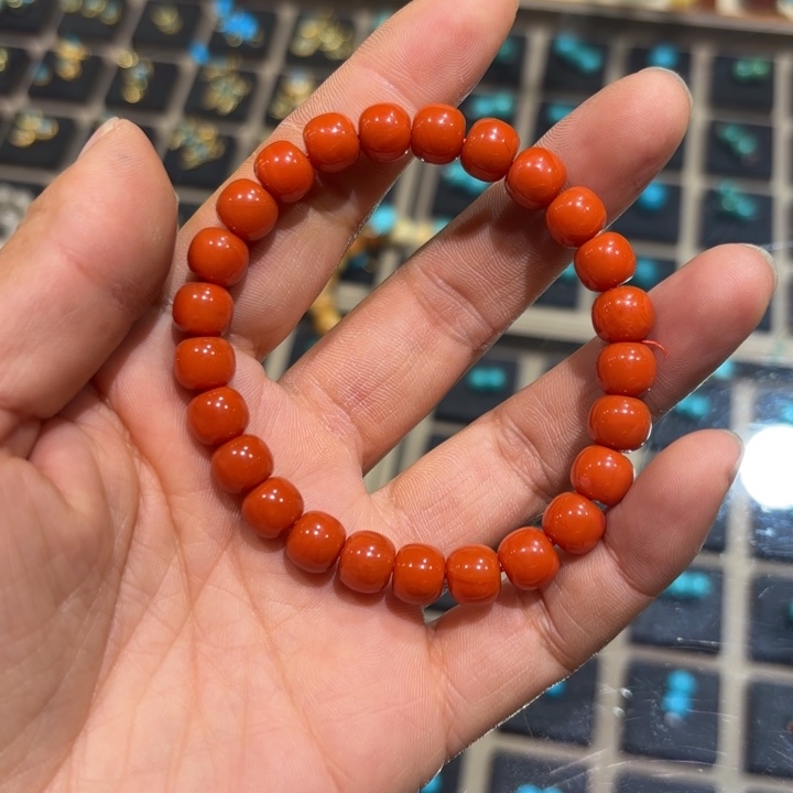 茜***玛瑙/玉髓散珠8南红手串全品