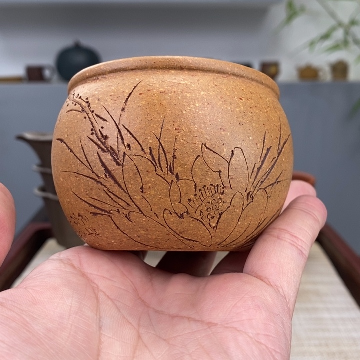 紫砂茶杯宜兴紫砂主人杯