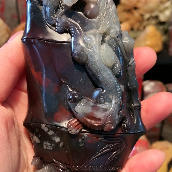 昌化石男*歌昌化精品手把件