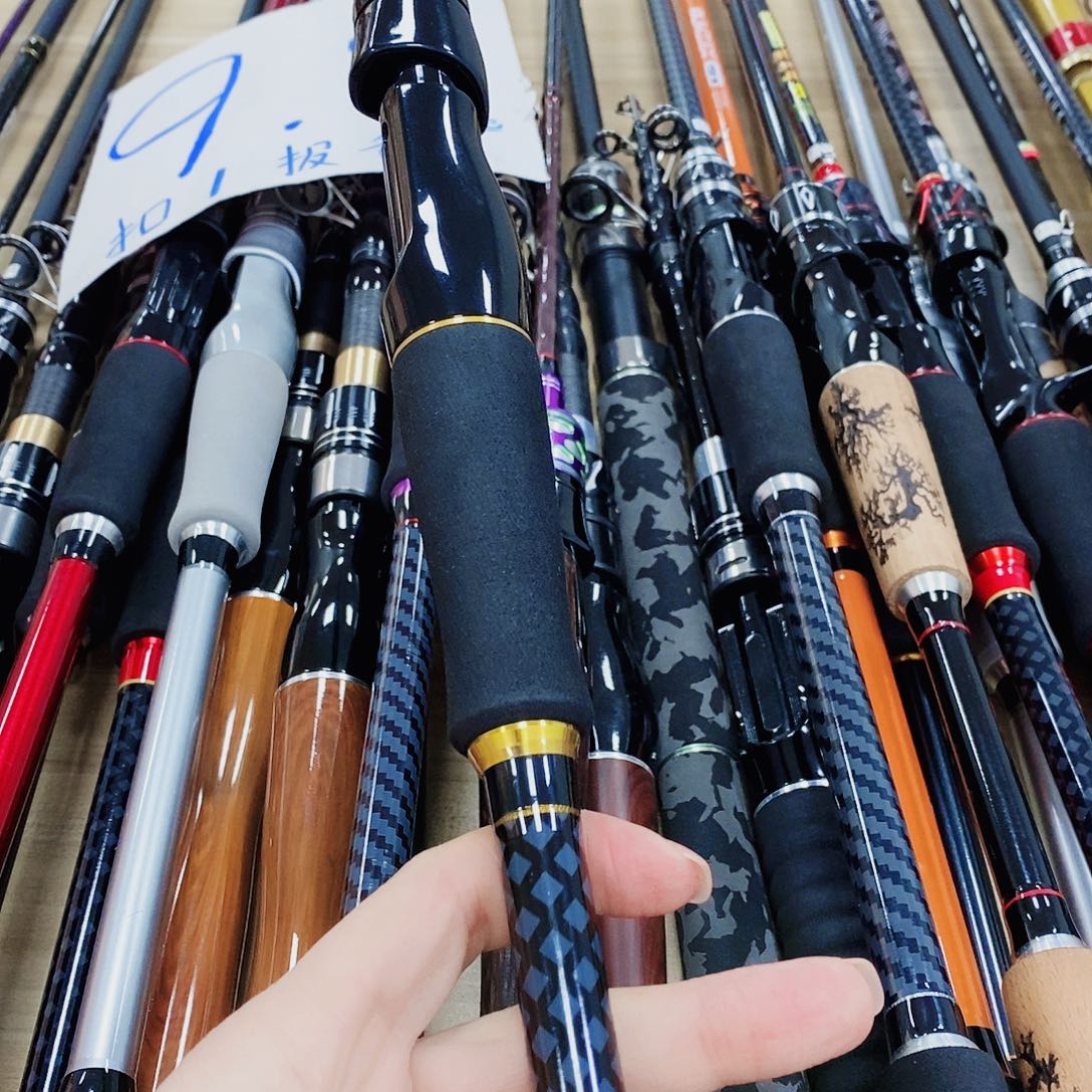 黑金色直柄路亚竿2.4米