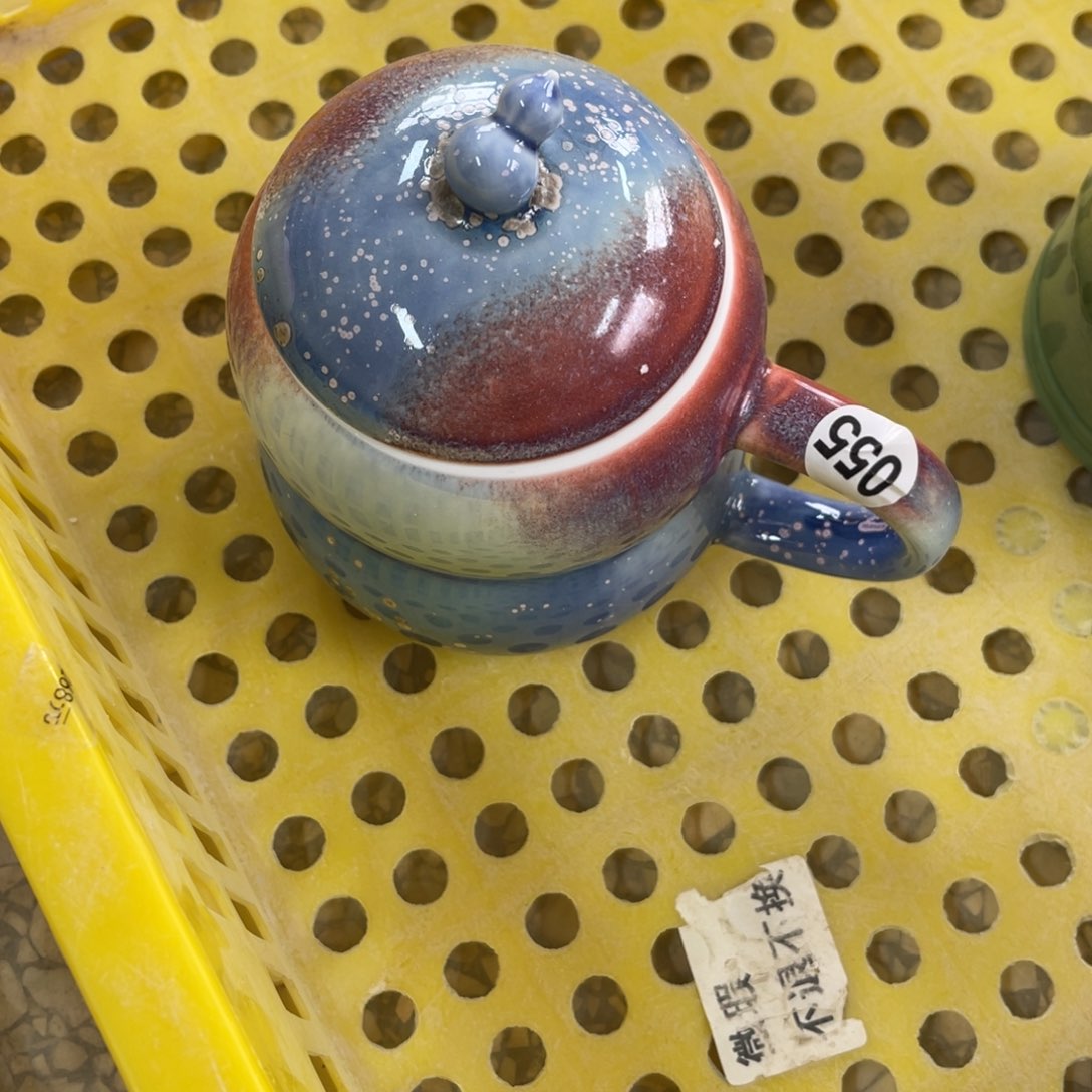 摆件景德镇高温颜色釉
