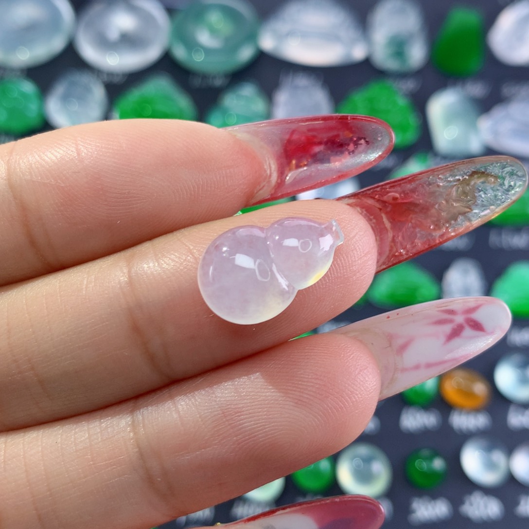 翡翠颈饰未镶嵌纯天然缅甸翡翠A货