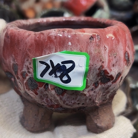 红陶粗陶花盆手工