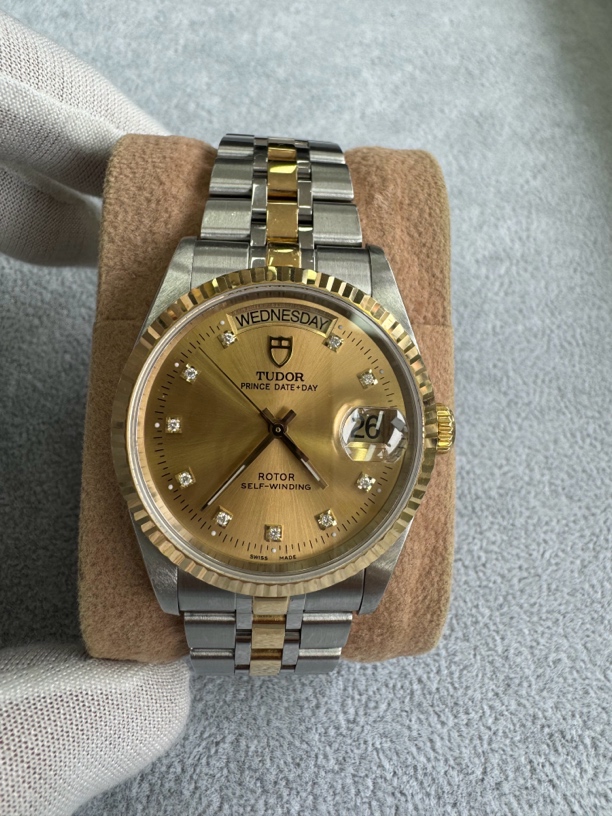 95新  95新帝舵王子95新/自动机械/铭表行/表径36mm/间金/单表
