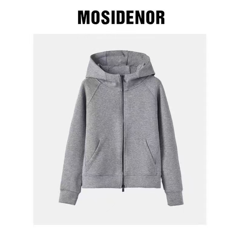 拉链常规款长袖厚款卫衣连帽带帽宽松秋冬