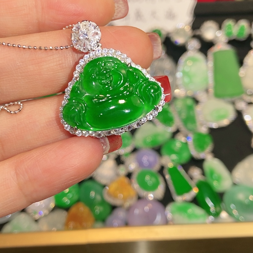 【闪购商品】颈饰未镶嵌翡翠天然翡翠