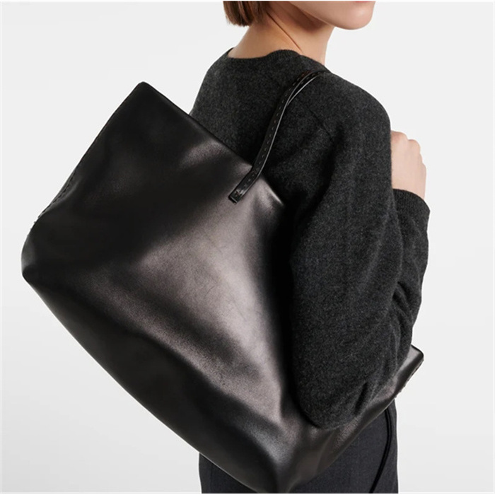 TR-Nuance托特-里外全马鞍皮通勤电脑包休闲单肩牛皮托特包老钱风