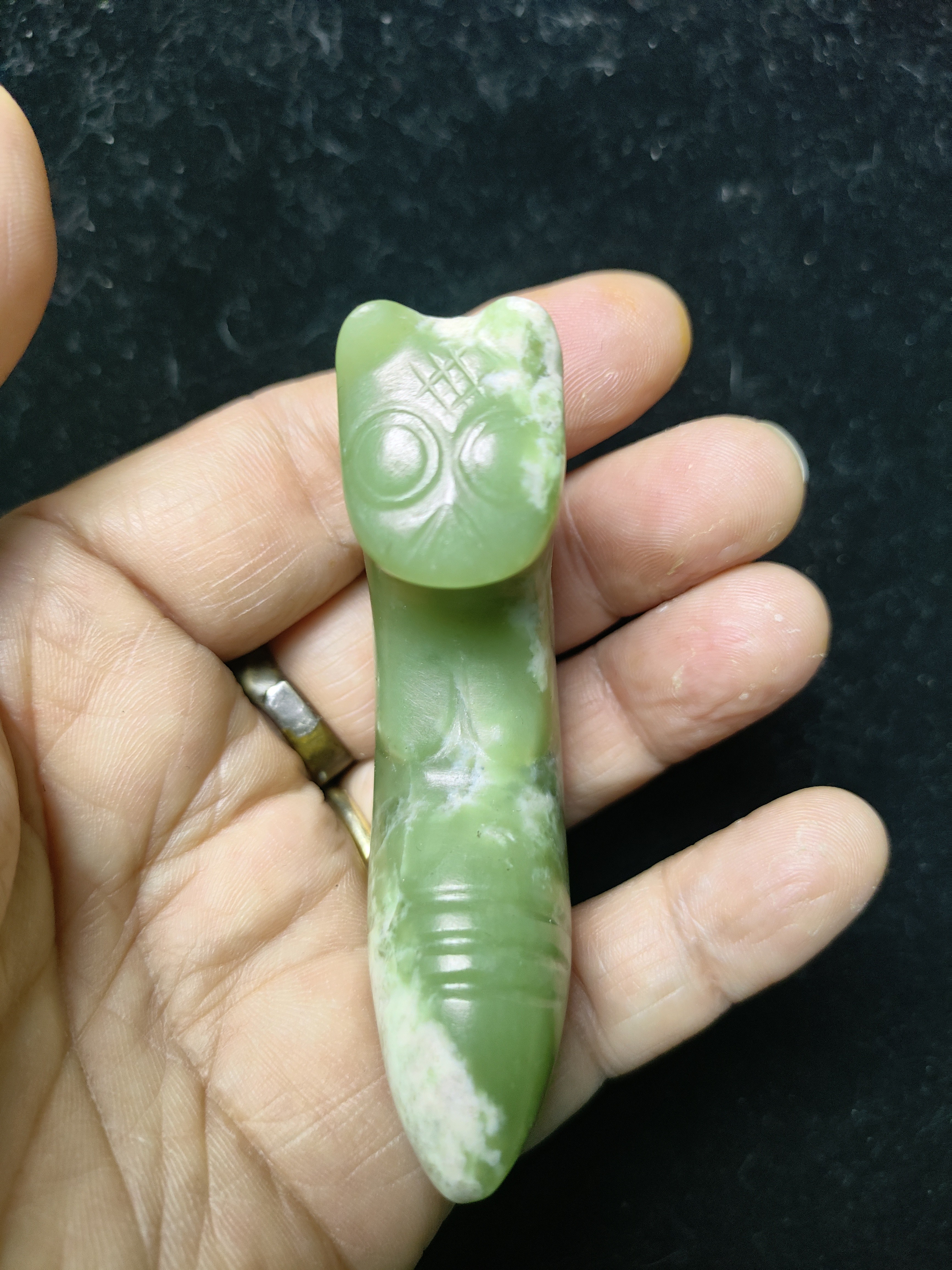 河磨奇石蝉形形件