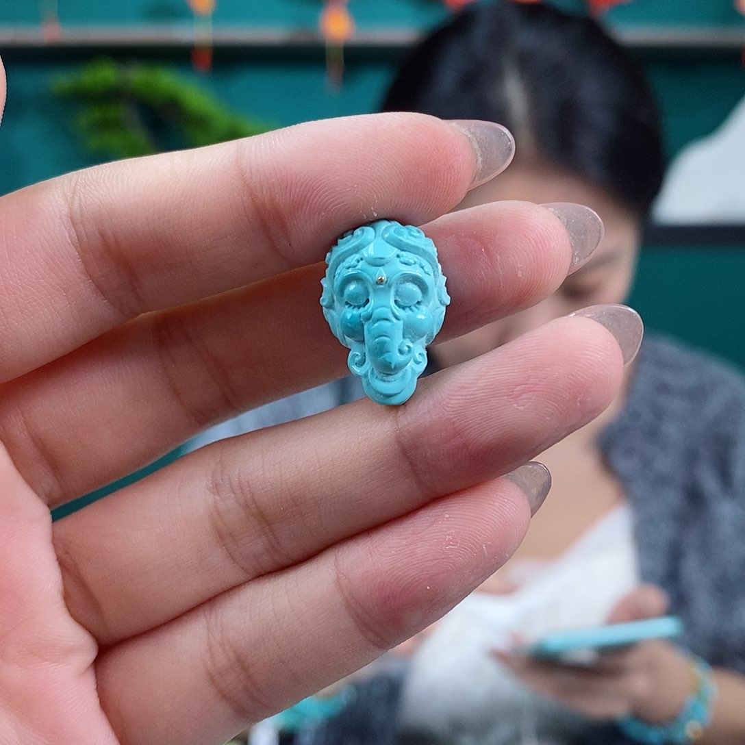 绿松石珠宝奇石未镶嵌