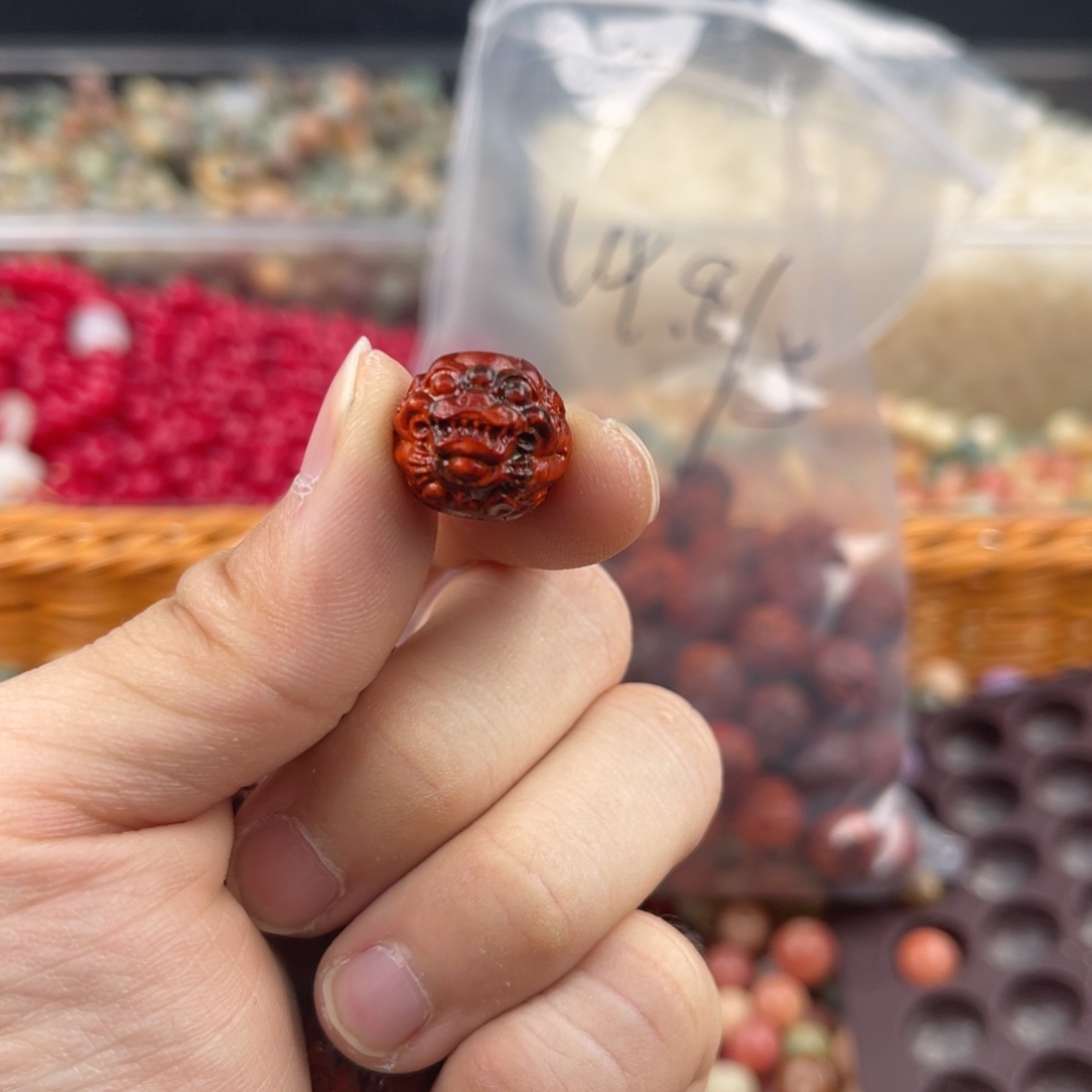 白玉菩提吊坠z 15mm/2+1/大貔貅