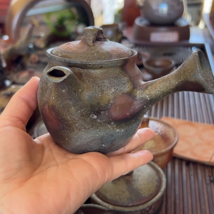 备前烧侧把壶横山直树作品