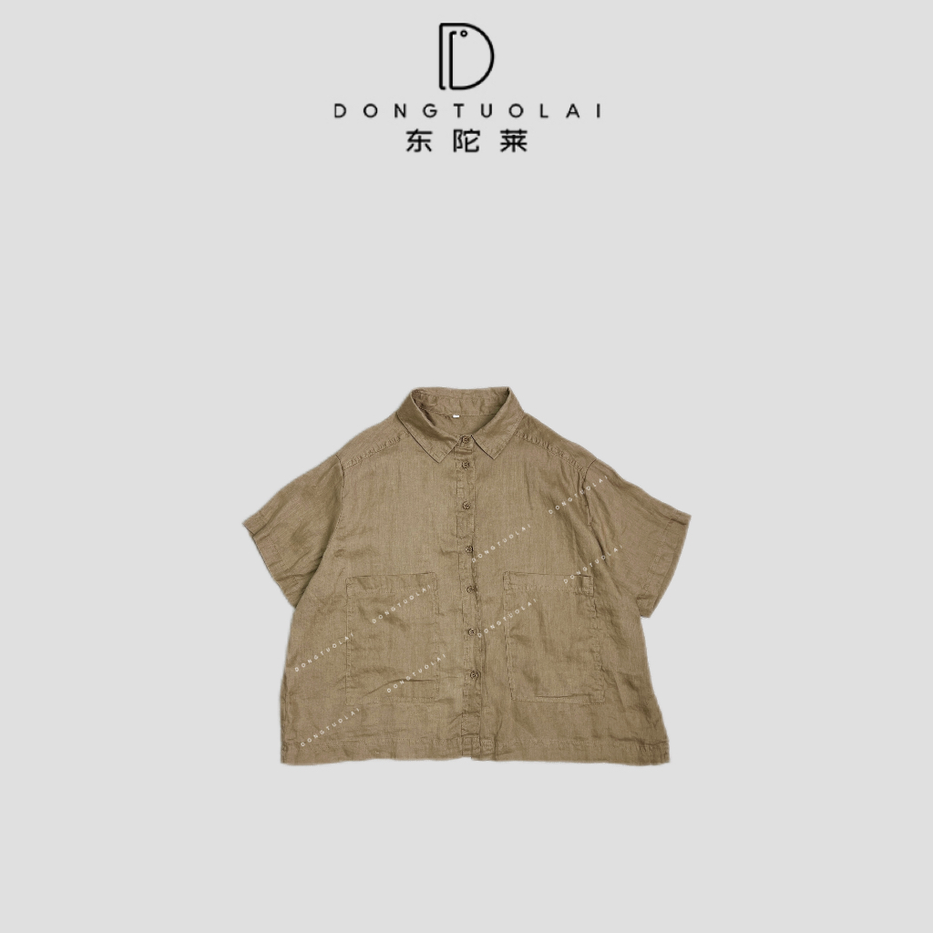 《森系》衬衫气质常规款休闲百搭休闲宽松衬衫时尚复古韩版夏季