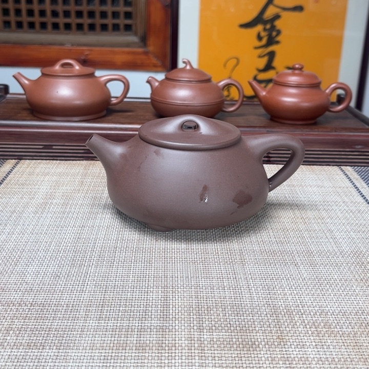 紫砂茶壶石瓢超薄胎