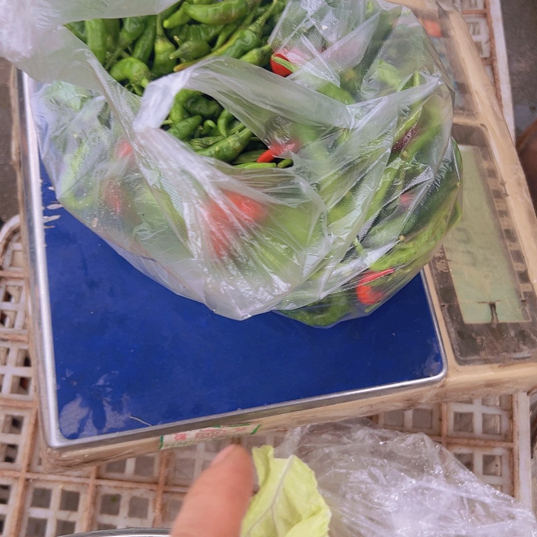 独***人5天中国大陆包装代购绿茄+辣椒