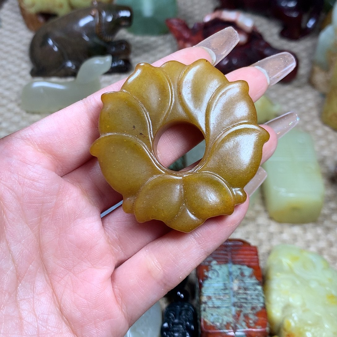 白玉菩提吊坠挂件