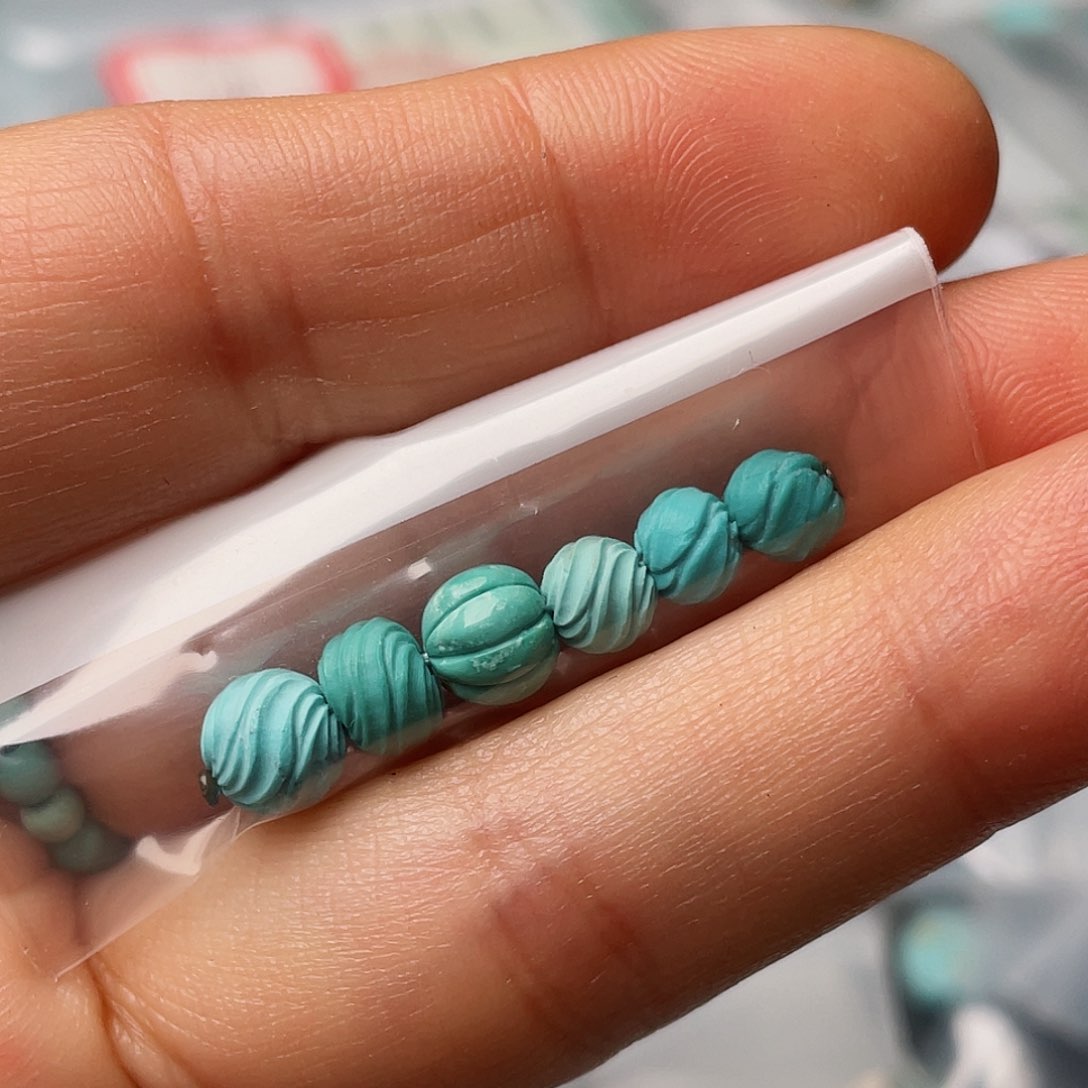 绿松石珠宝半成品未镶嵌