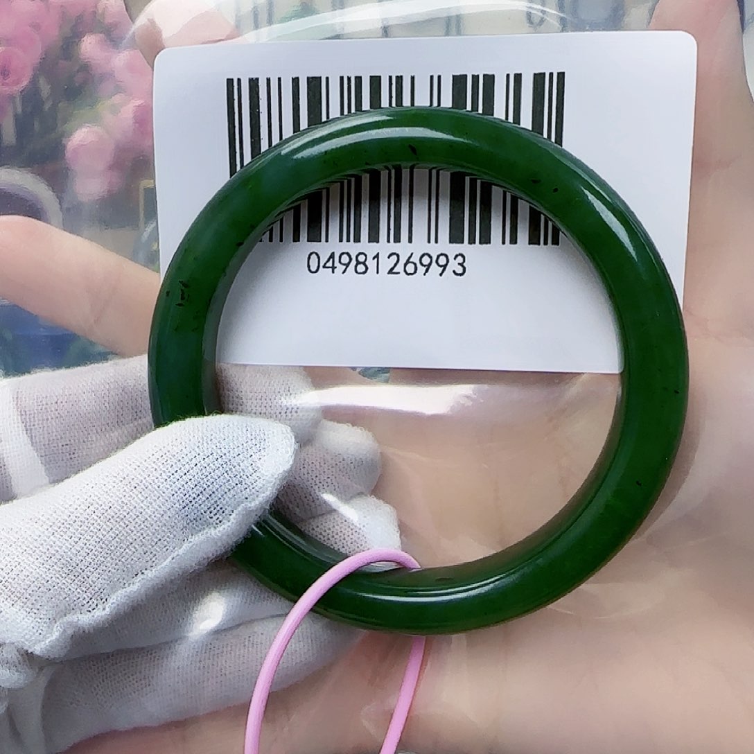 和田玉（碧玉）手镯未镶嵌60