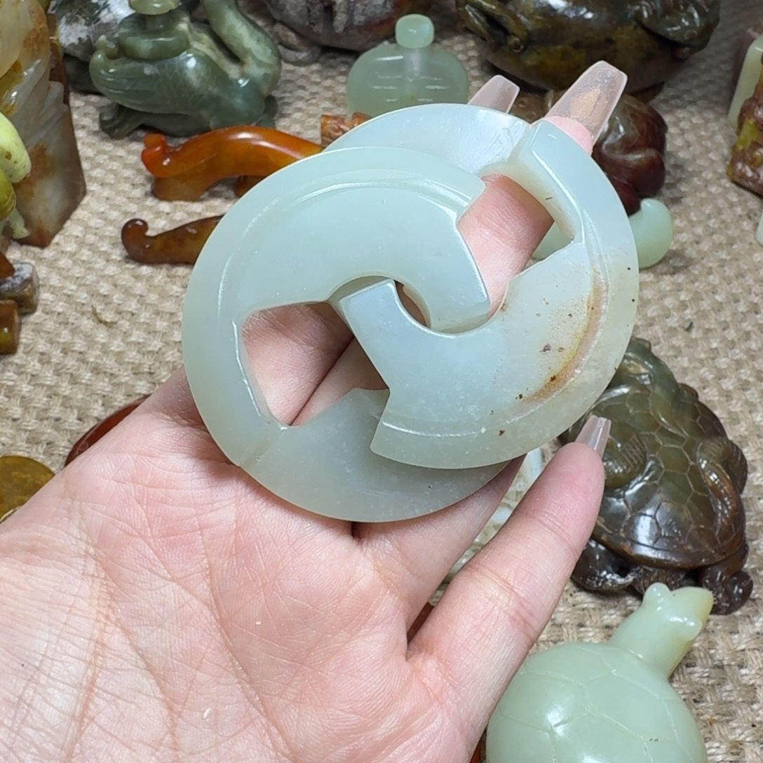 白玉菩提吊坠挂件