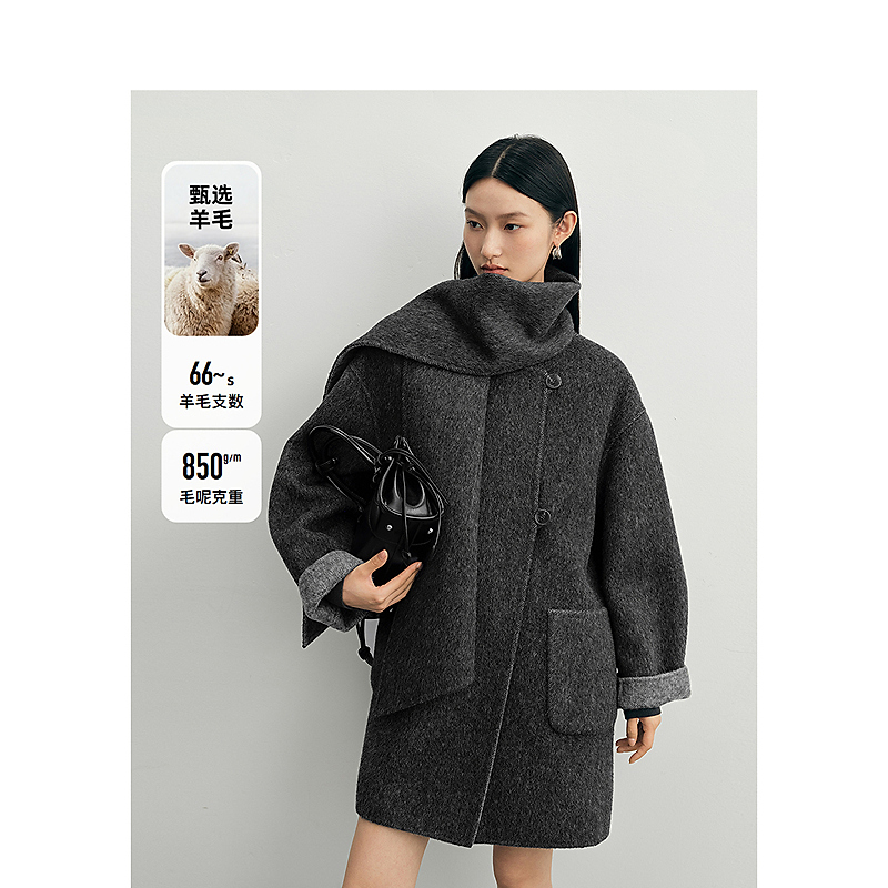 【达人专属】DC-NICE毛呢外套9338