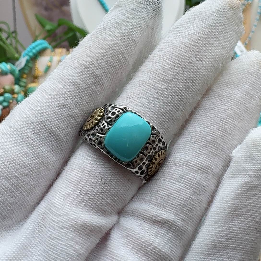 绿松石配饰银S925镶嵌