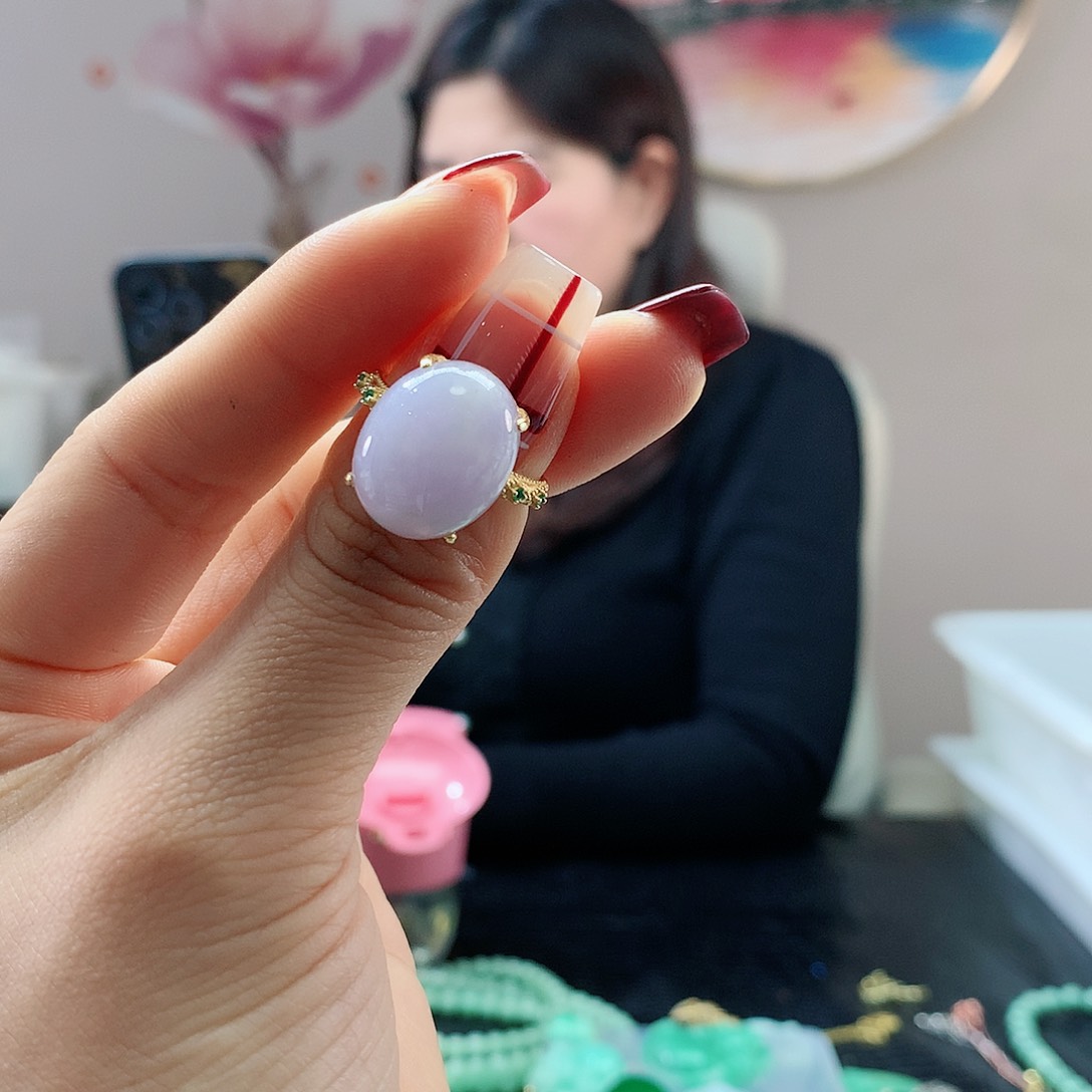 【闪购商品】翡翠戒指银S925镶嵌，