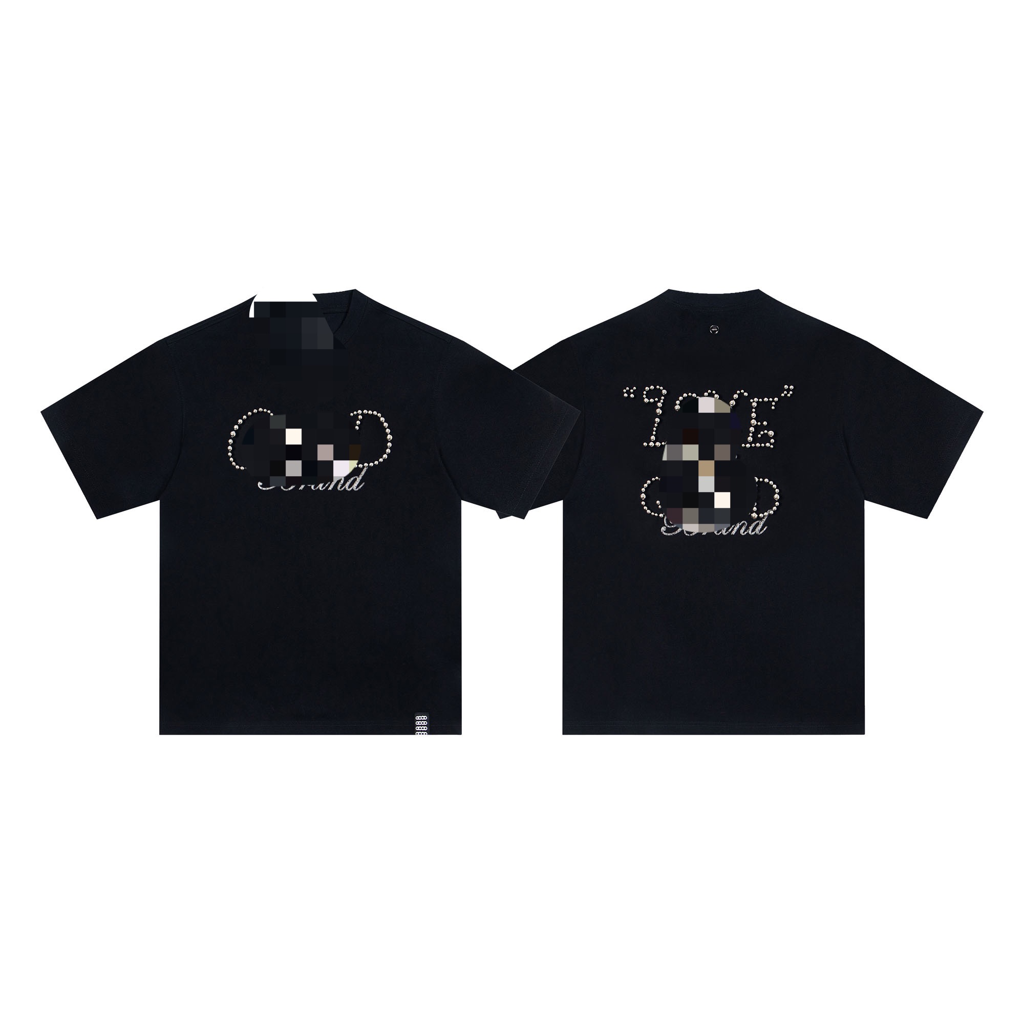 GOOOD纯色珍珠logo轻奢时尚高级感短袖T恤