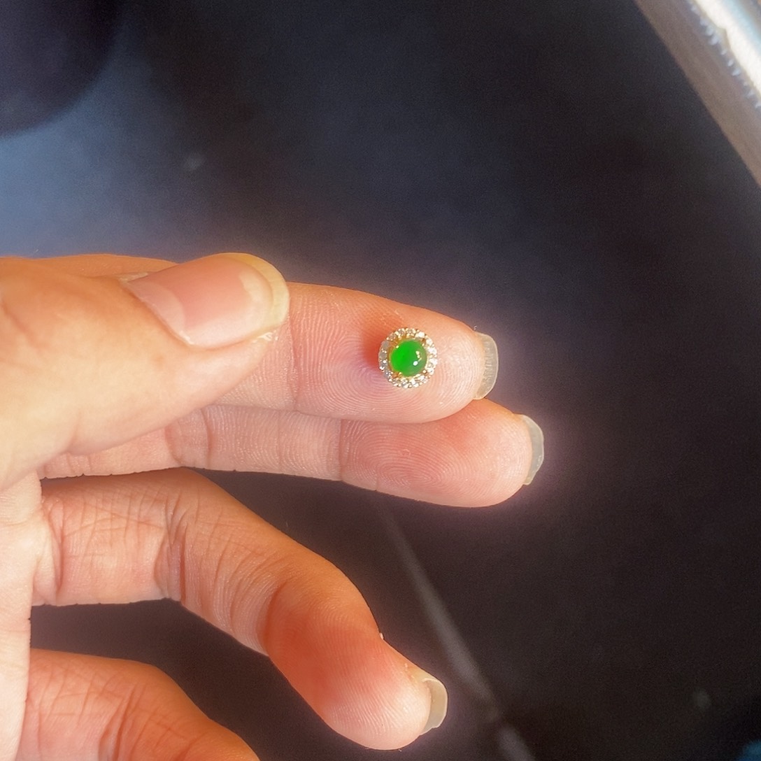 吊坠(不含链)银S925镶嵌翡翠洪****温