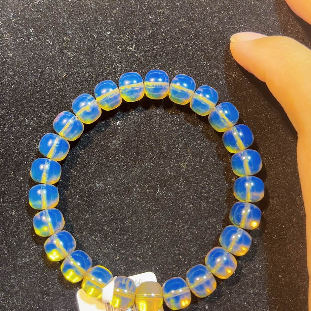 未镶嵌蓝珀珠宝奇石9MM老型