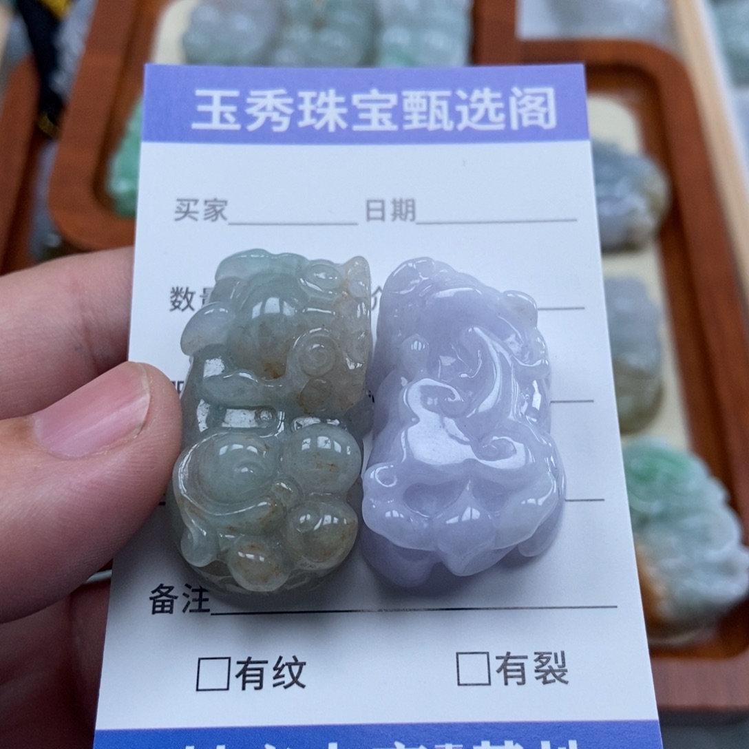 珊***珊翡翠未镶嵌颈饰貔貅