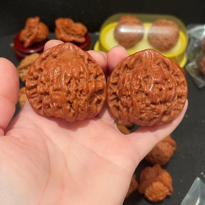 文玩核桃把件官帽