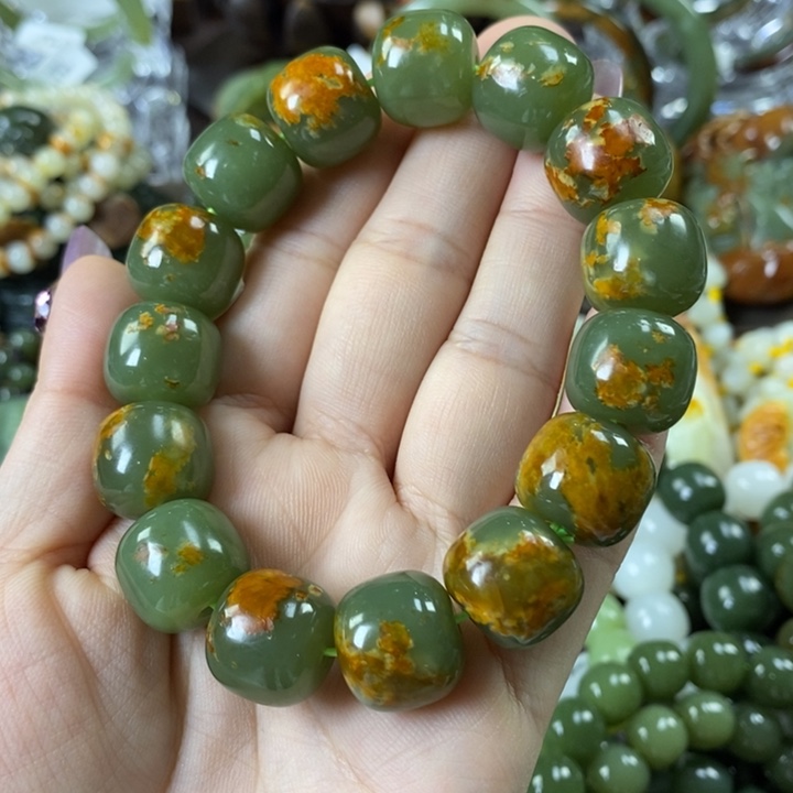 透闪石质玉手串未镶嵌阳*城