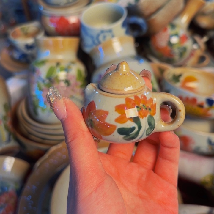 瓷片景德镇手工手绘釉下高温瓷