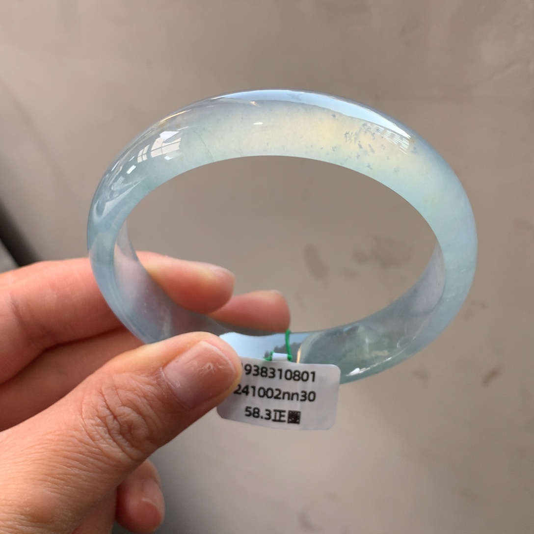 翡翠未镶嵌手镯高冰蓝钢性价比【强推】