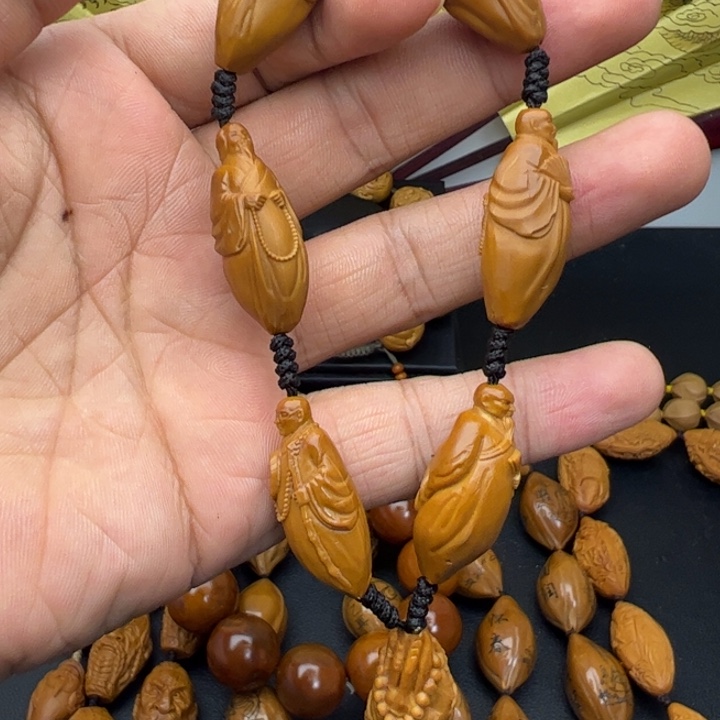 橄榄核手串/手链1.2到1.3铁盒六大高僧