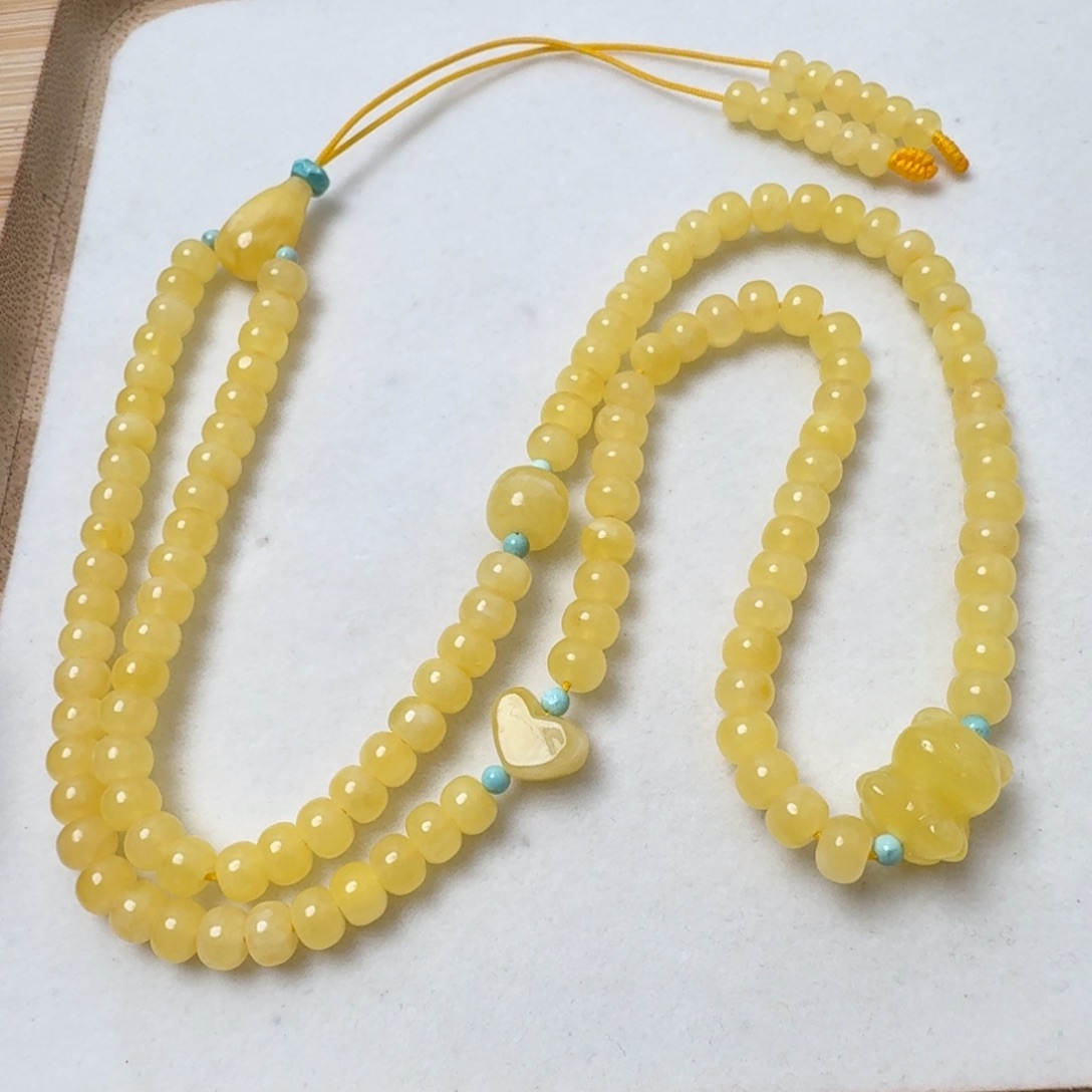 蜜蜡吊坠(赠链)未镶嵌俄料5.7mm