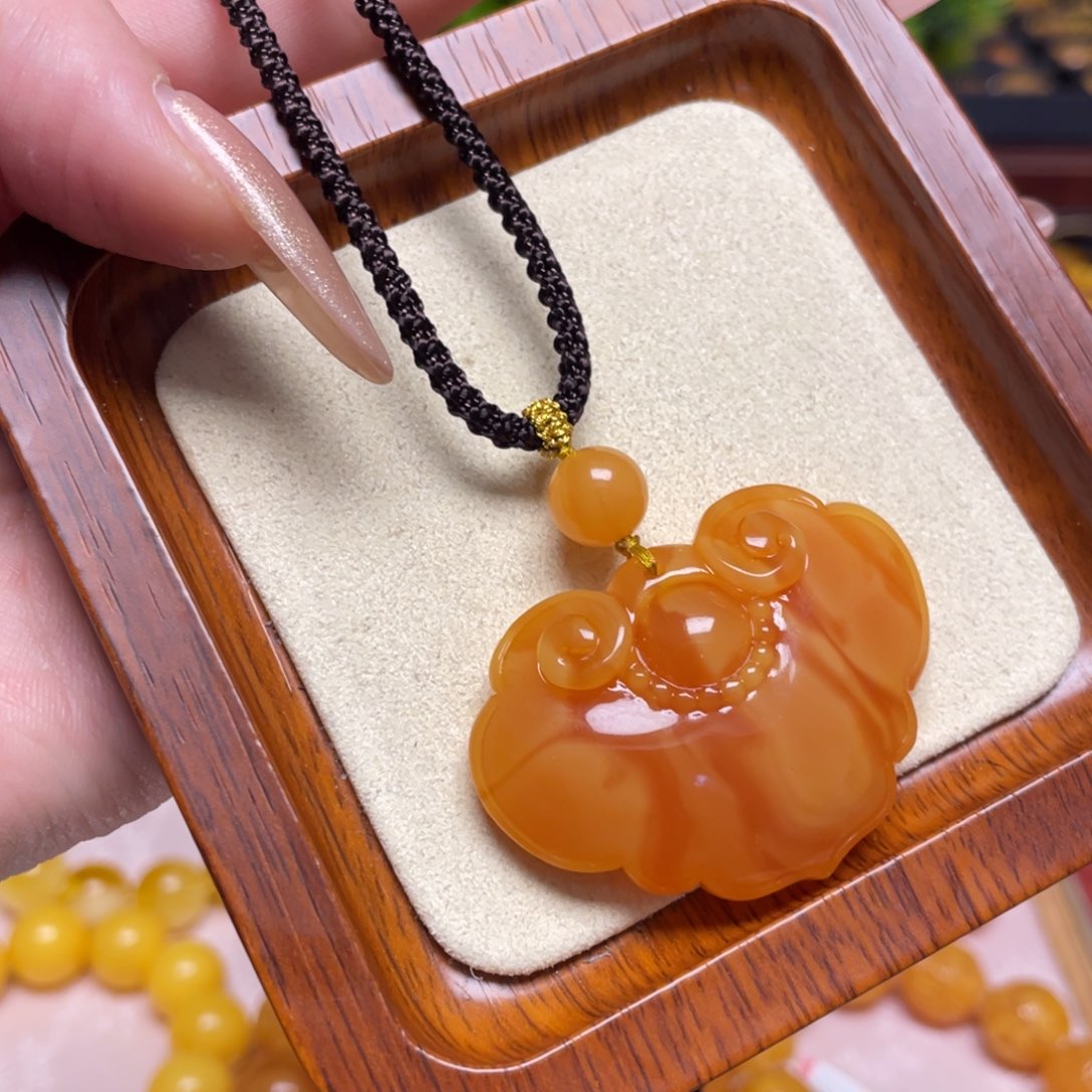 蜜蜡颈饰未镶嵌项链