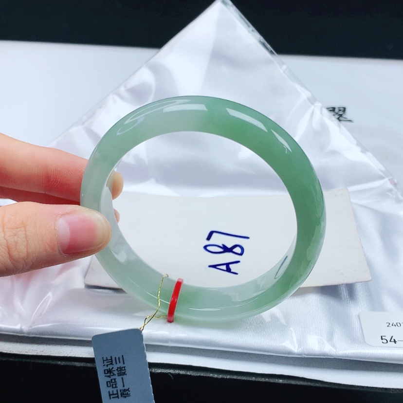 【闪购商品】翡翠手镯未镶嵌天然缅甸a货手镯54