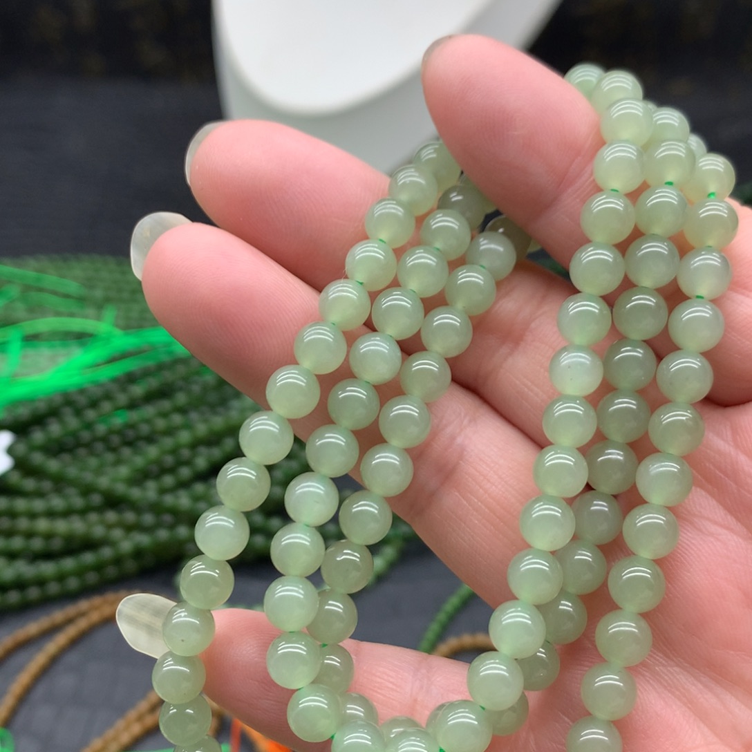 和田玉未镶嵌手链6