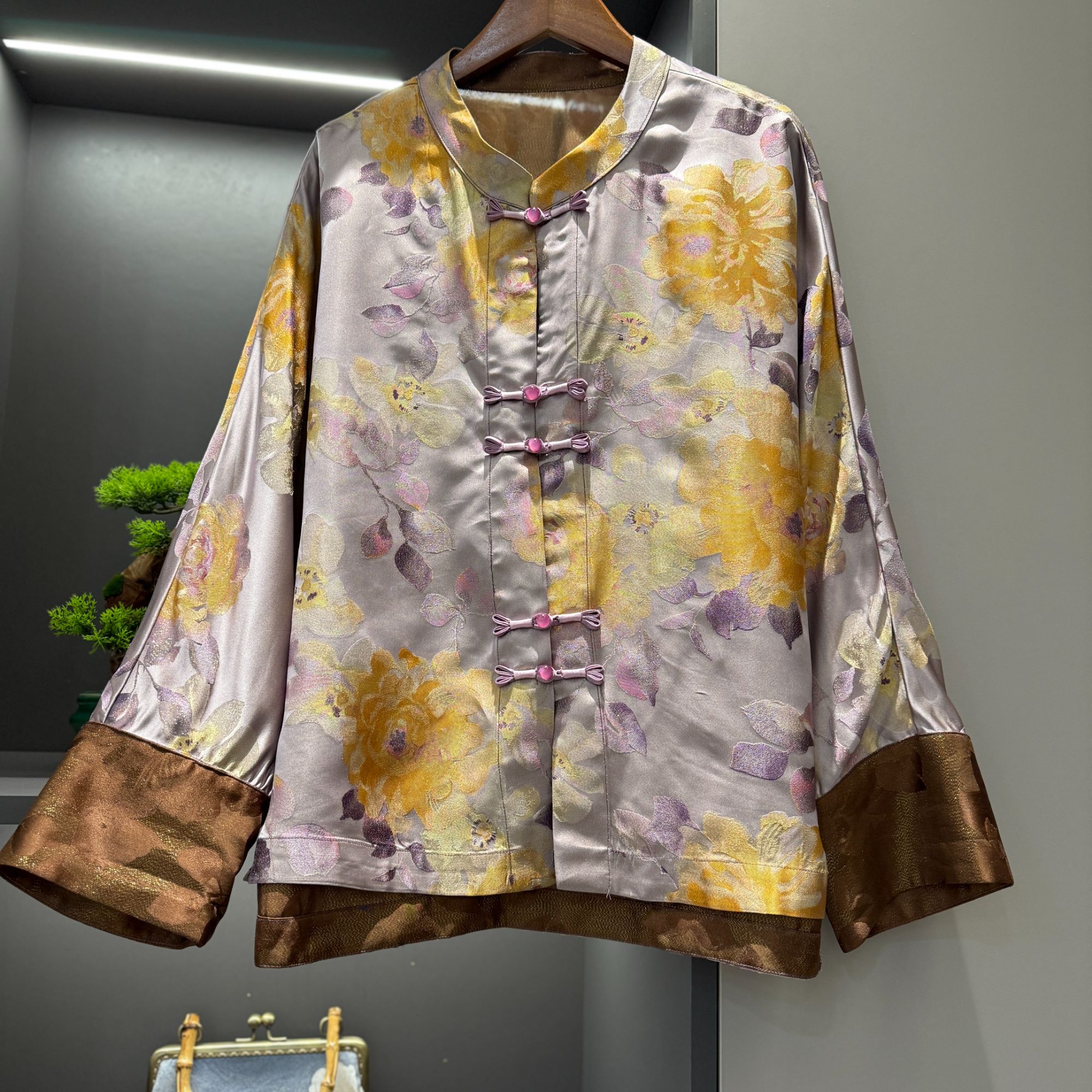 【金蕊】中式开衫复古盘扣传统改良气质春季女装宽松上衣2727