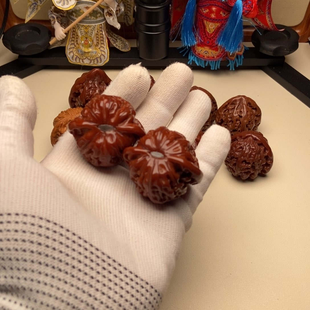 把件文玩核桃物*安磨盘