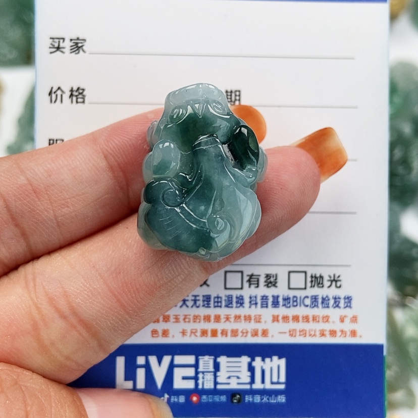 【闪购商品】翡翠颈饰未镶嵌貔貅