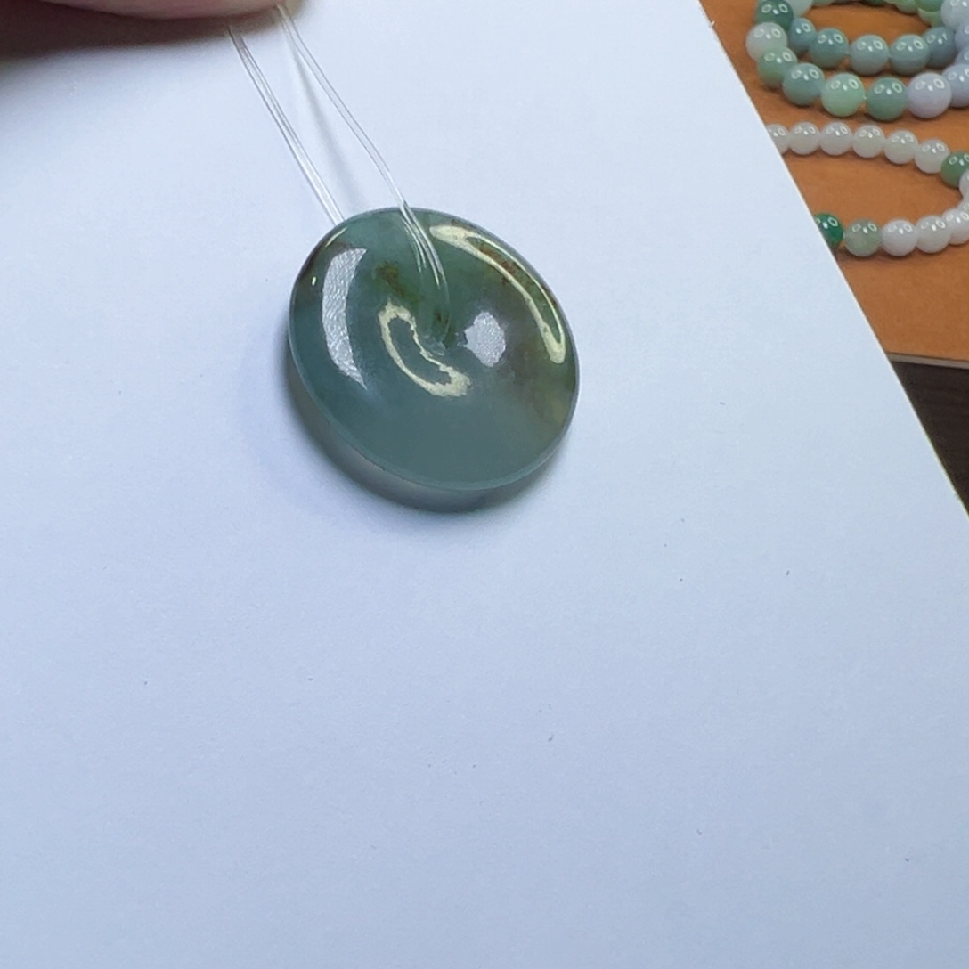 翡翠未镶嵌颈饰翡翠平安扣