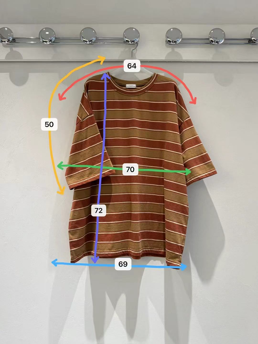 yoom条纹T恤【no退no换】