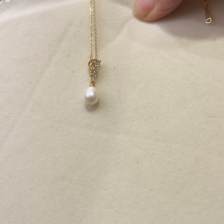 颈饰合金淡水珍珠