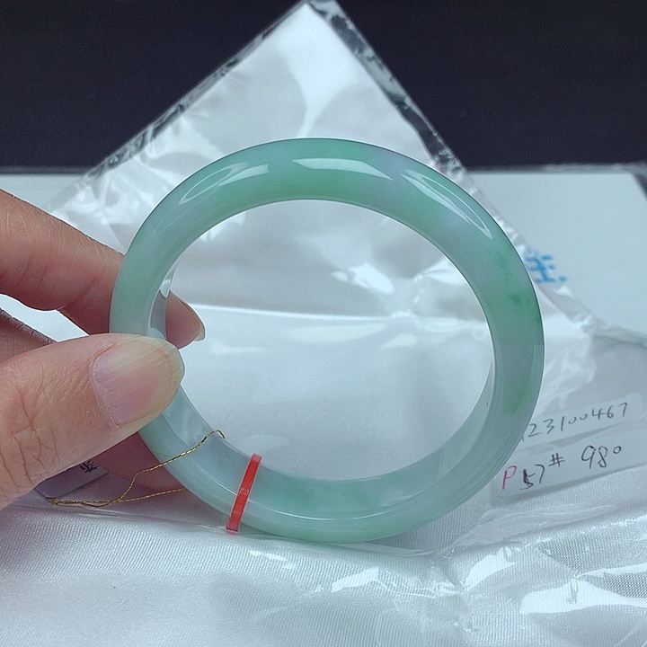 未镶嵌手镯翡翠57圈0467