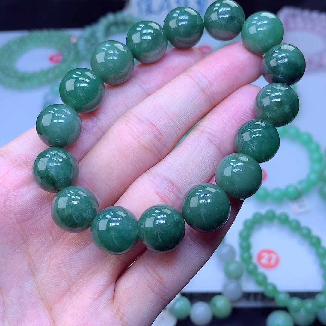 翡翠未镶嵌毛衣链